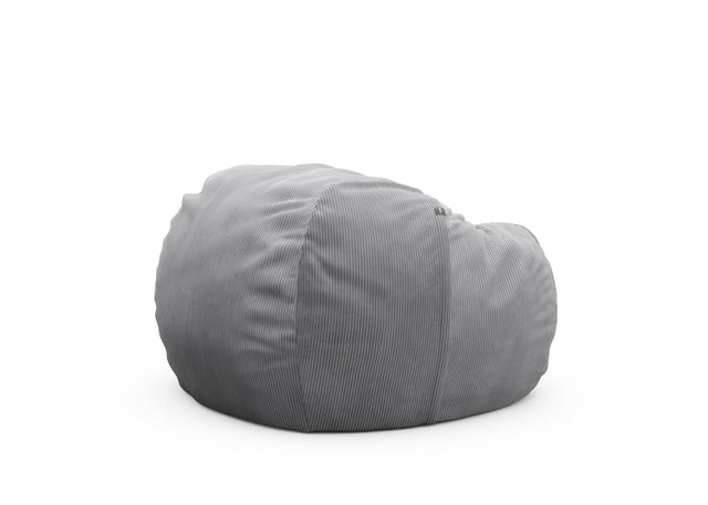 the beanbag - cord velour - light grey