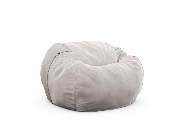 the beanbag cover - velvet - light grey - 43in x 27in