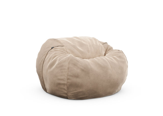 the beanbag cover - velvet - stone - 43in x 27in