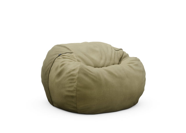 the beanbag - leather - olive