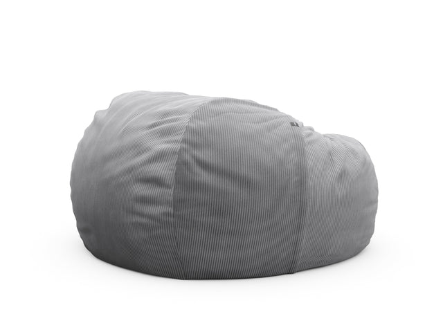 the jumbo beanbag - cord velour - light grey