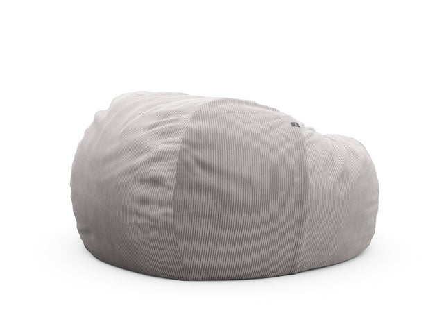 the jumbo beanbag - cord velour - platinum