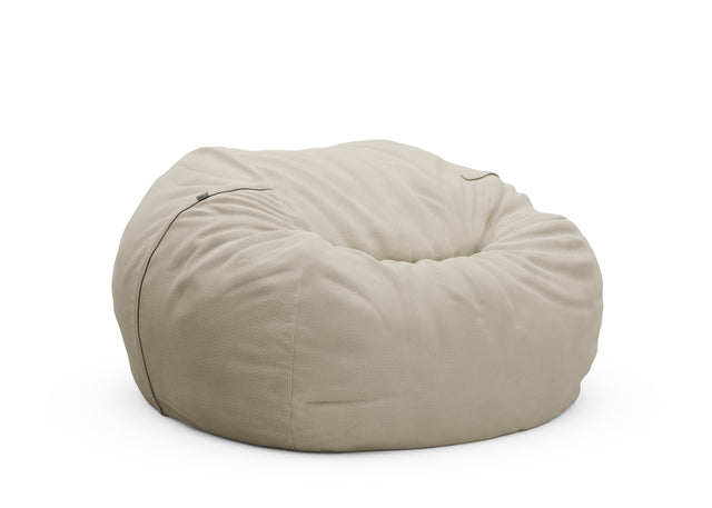 the jumbo beanbag cover - pique - beige - 55in x 35in