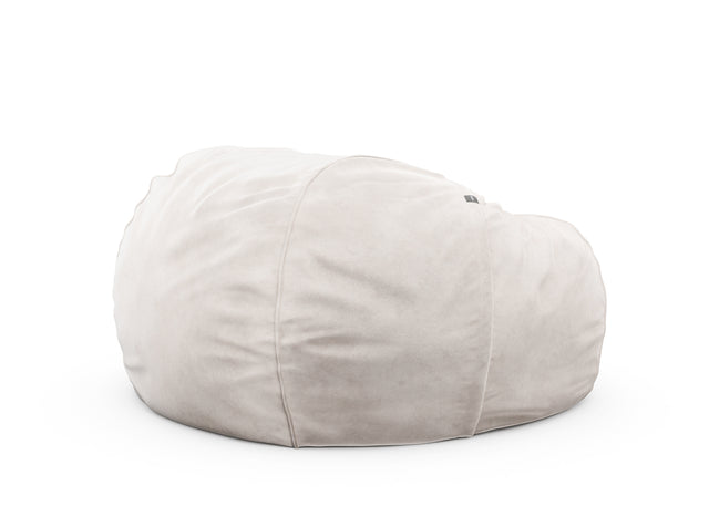 the jumbo beanbag cover - velvet - creme - 55in x 35in