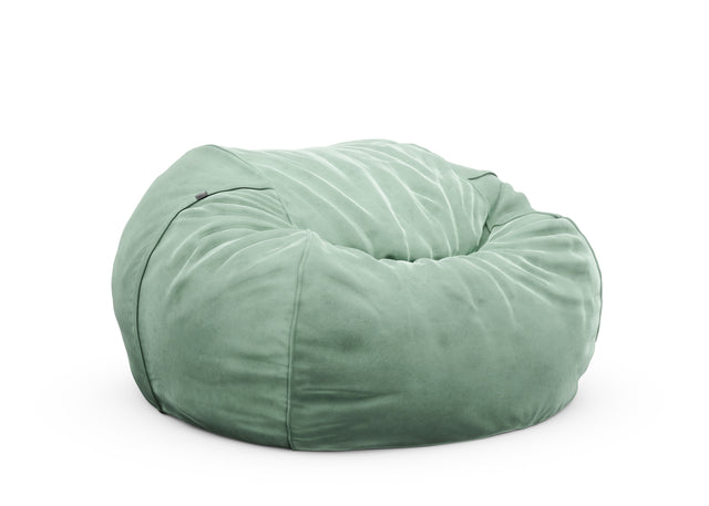 the jumbo beanbag cover - velvet - mint - 55in x 35in