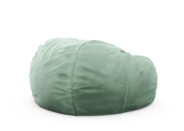 the jumbo beanbag cover - velvet - mint - 55in x 35in