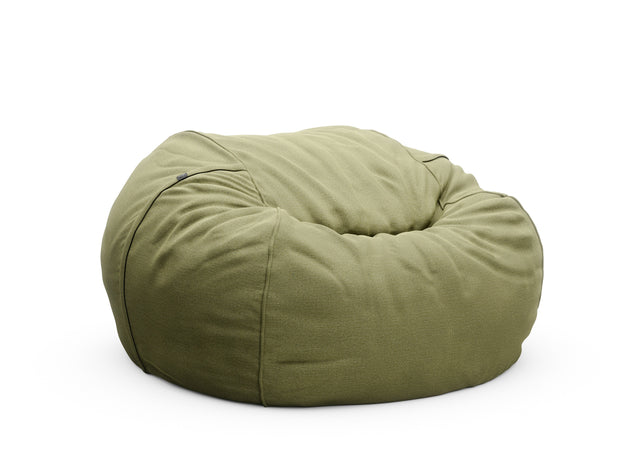 the jumbo beanbag - linen - olive - 55in x 35in