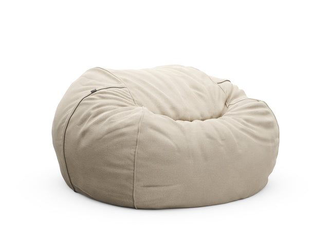 the jumbo beanbag - linen - platinum - 55in x 35in