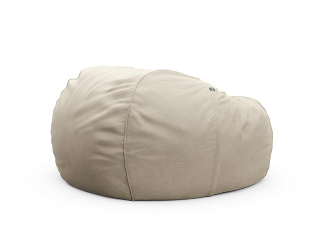 the jumbo beanbag - linen - platinum - 55in x 35in