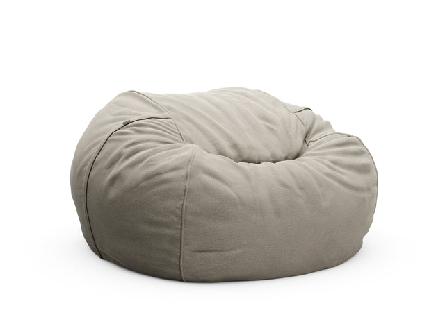 the jumbo beanbag - linen - stone - 55in x 35in