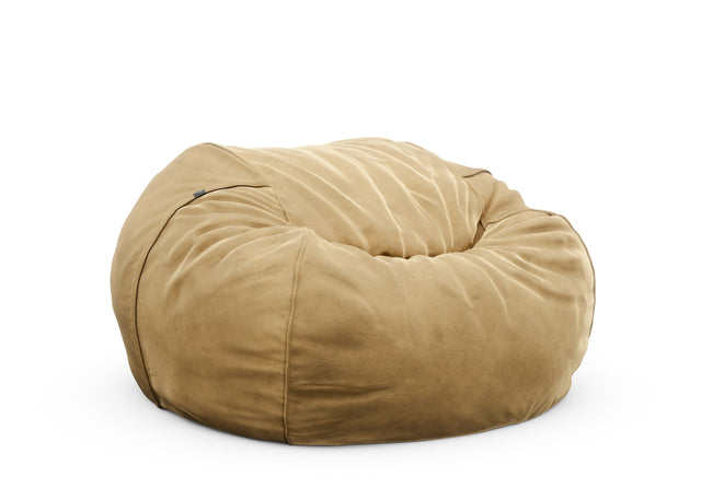 the jumbo beanbag - velvet - caramel