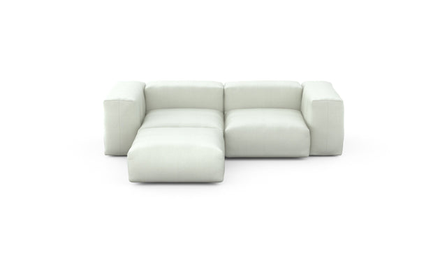 Preset three module chaise sofa - herringbone - creme - 230cm x 199cm