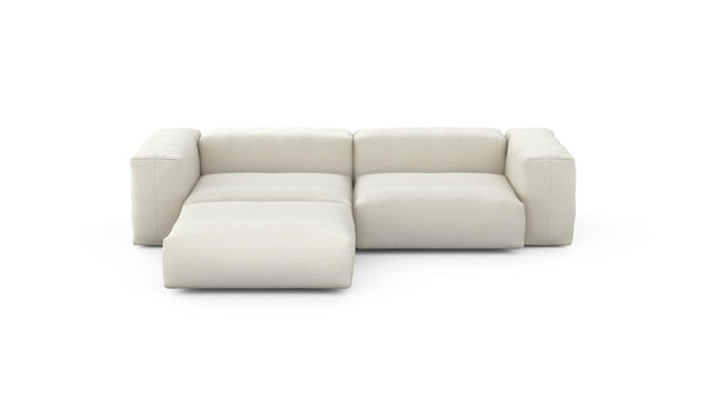 Preset three module chaise sofa - linen - platinum - 272cm x 199cm