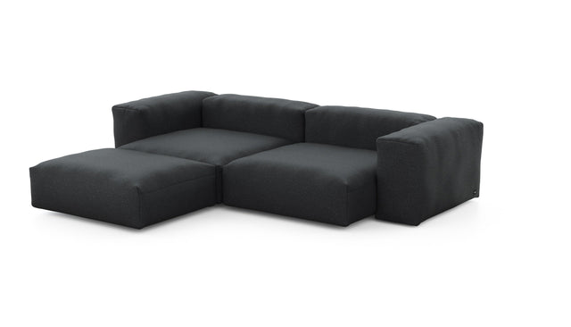 Preset three module chaise sofa - linen - anthracite - 272cm x 220cm