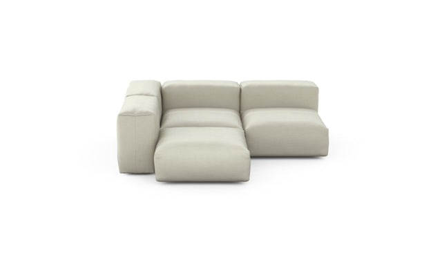 Preset three module corner sofa - pique - beige - 199cm x 199cm