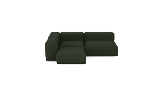 three module corner sofa - loop loop - mousse - 78in x 78in