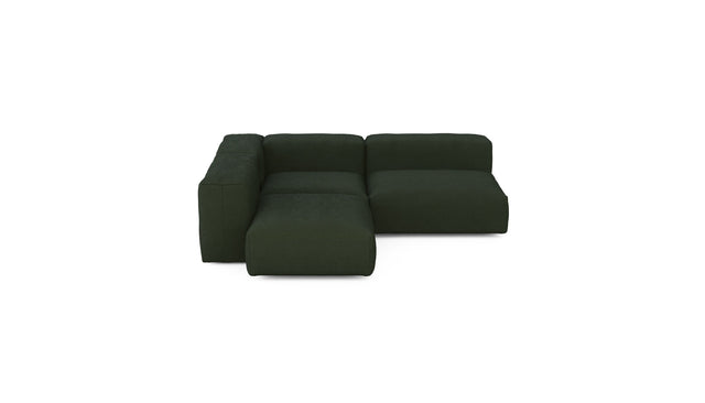 three module corner sofa - loop loop - mousse - 86in x 86in