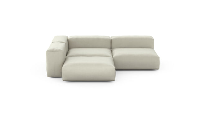 Preset three module corner sofa - pique - beige - 220cm x 220cm