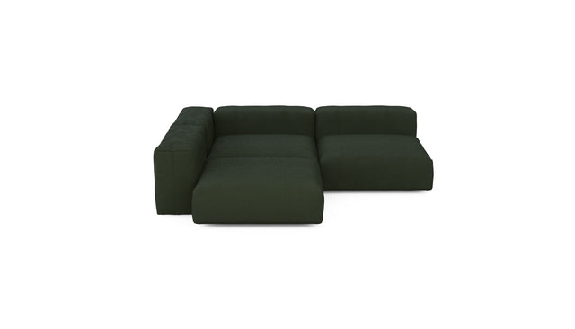 three module corner sofa - loop loop - mousse - 94in x 94in