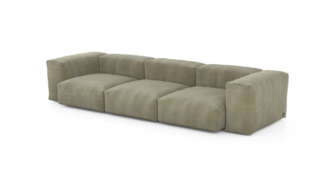 Preset three module sofa - cord velours - khaki - 314cm x 115cm