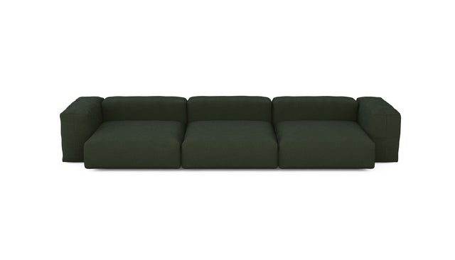 three module sofa - loop loop - mousse - 147in x 53in