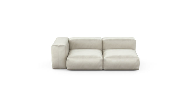 Preset two module chaise sofa - velvet - creme - 199cm x 115cm