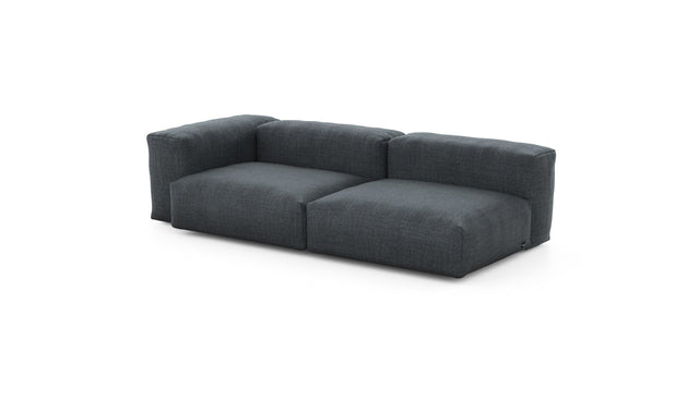 Preset two module chaise - pique - dark grey - 241cm x 115cm