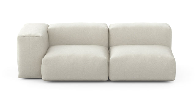 Preset two module chaise sofa - 78 x 37 - linen - platinum