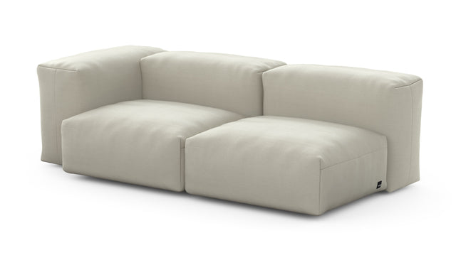 Preset two module chaise sofa - 78 x 37 - pique - beige