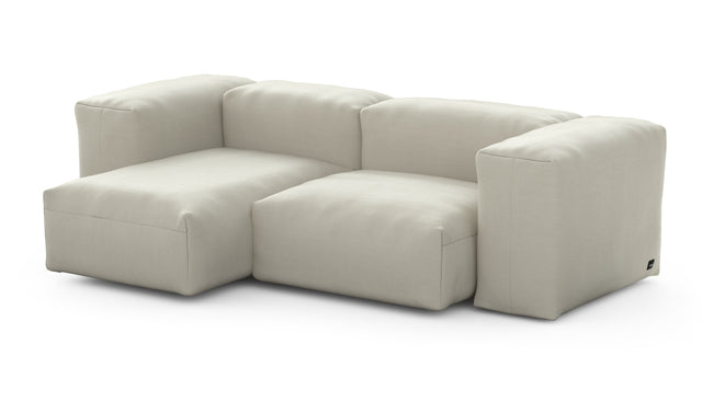 Preset two module chaise sofa - 82 x 45 - pique - beige