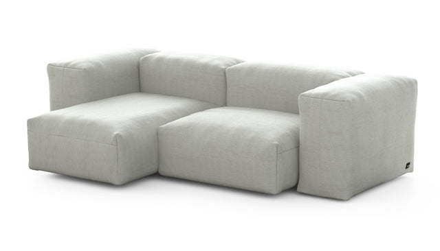 Preset two module chaise sofa - 82 x 45 - pique - light grey