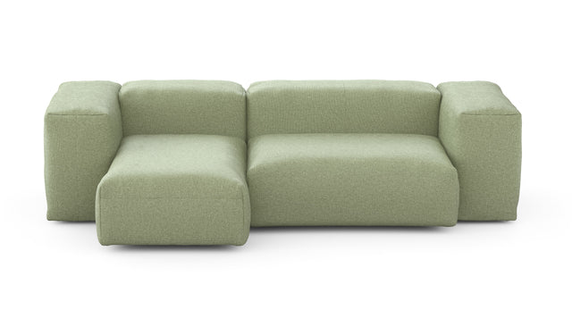 Preset two module chaise sofa - 90 x 45 - linen - olive