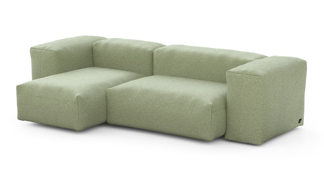 Preset two module chaise sofa - 90 x 45 - linen - olive