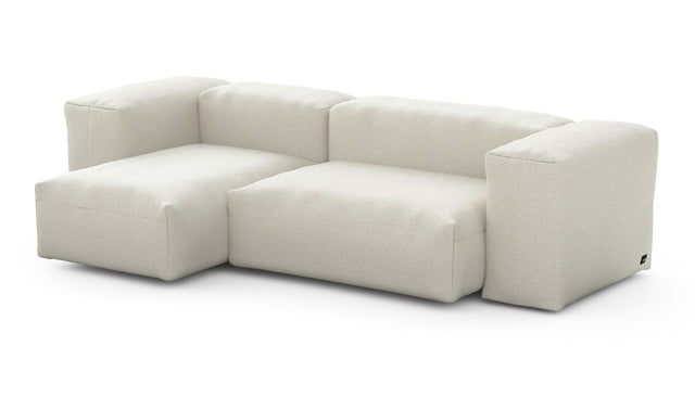 Preset two module chaise sofa - 90 x 45 - linen - platinum