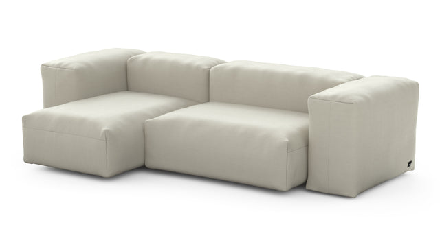 Preset two module chaise sofa - 90 x 45 - pique - beige