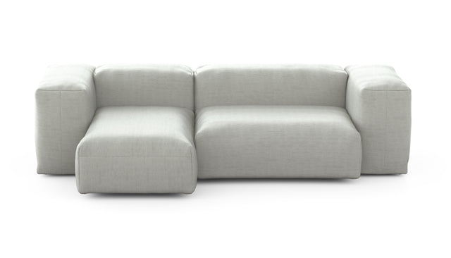 Preset two module chaise sofa - 90 x 45 - pique - light grey