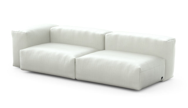 Preset two module chaise sofa - 94 x 37 - herringbone - creme