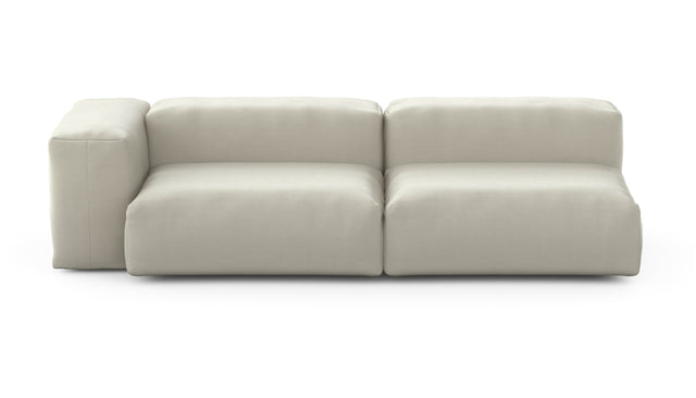 Preset two module chaise sofa - 94 x 37 - pique - beige