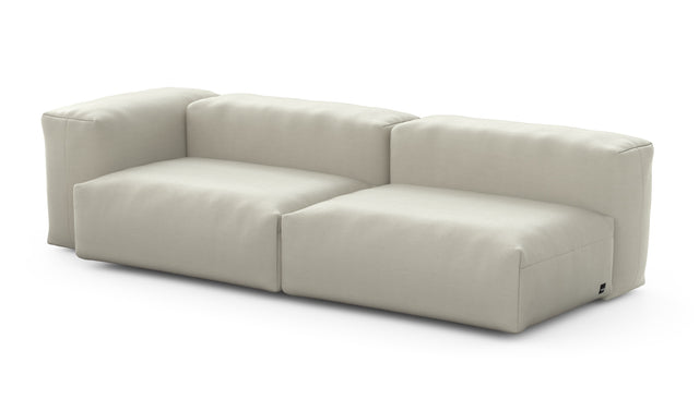 Preset two module chaise sofa - 94 x 37 - pique - beige