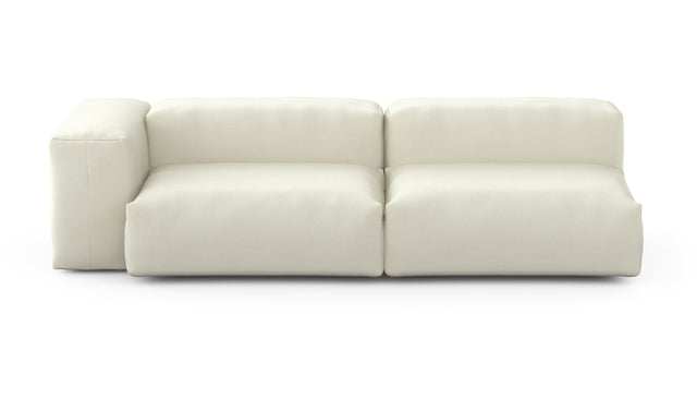 Preset two module chaise sofa - 94 x 37 - pique - creme