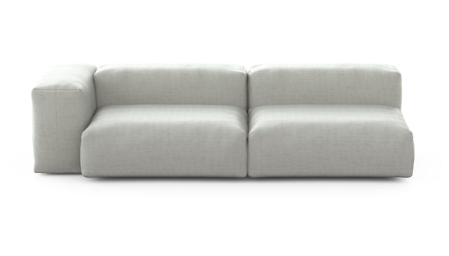 Preset two module chaise sofa - 94 x 37 - pique - light grey