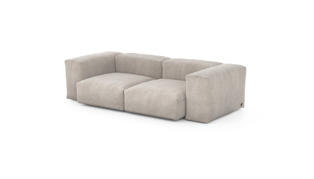 Preset two module sofa - cord velours - platinum - 230cm x 115cm