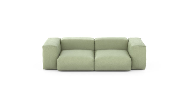 Preset two module sofa - linen - olive - 230cm x 115cm