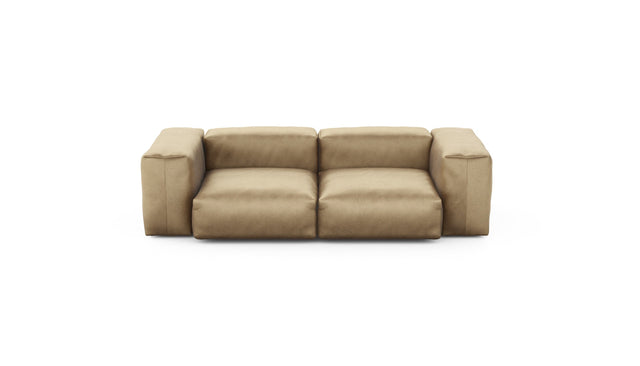 Preset two module sofa - velvet - caramel - 230cm x 115cm