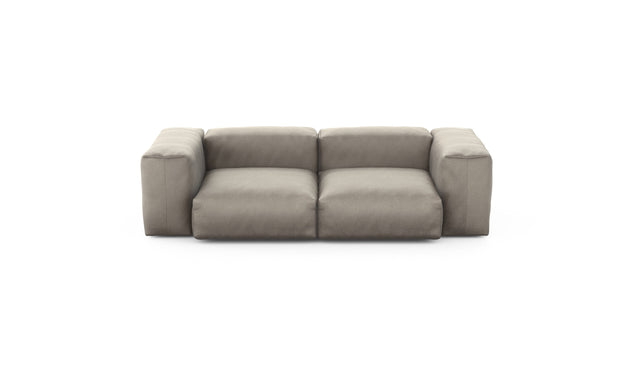 Preset two module sofa - velvet - stone - 230cm x 115cm