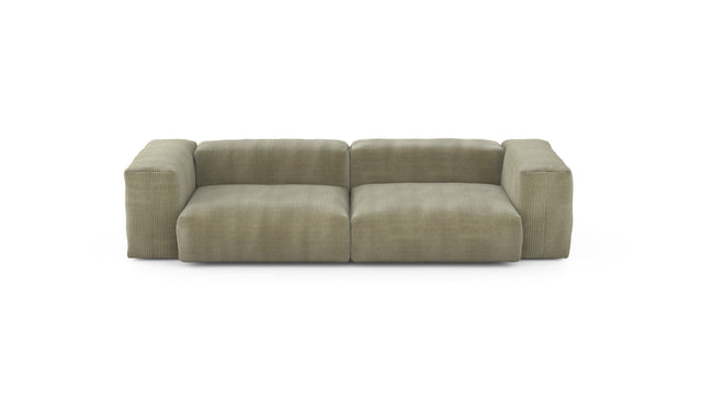 Preset two module sofa - cord velours - khaki - 272cm x 115cm