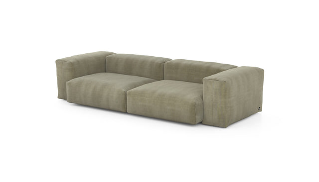 Preset two module sofa - cord velours - khaki - 272cm x 115cm