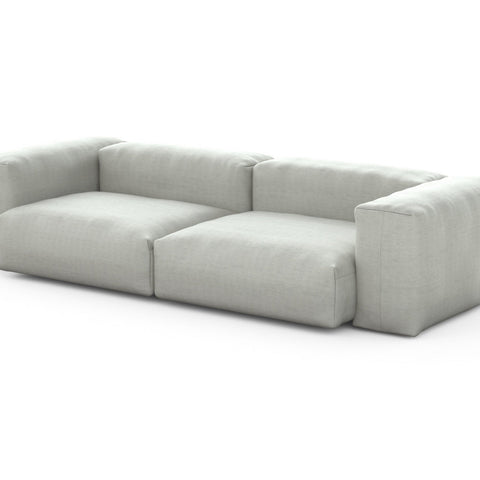 vetsak two module sofa 272x115 pique light grey – vetsak®