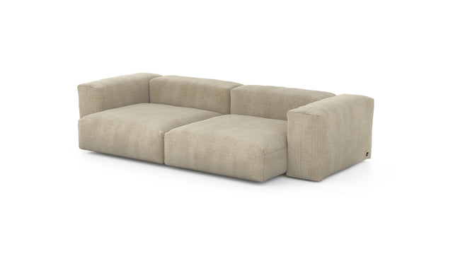 Preset two module sofa - cord velours - sand - 272cm x 136cm