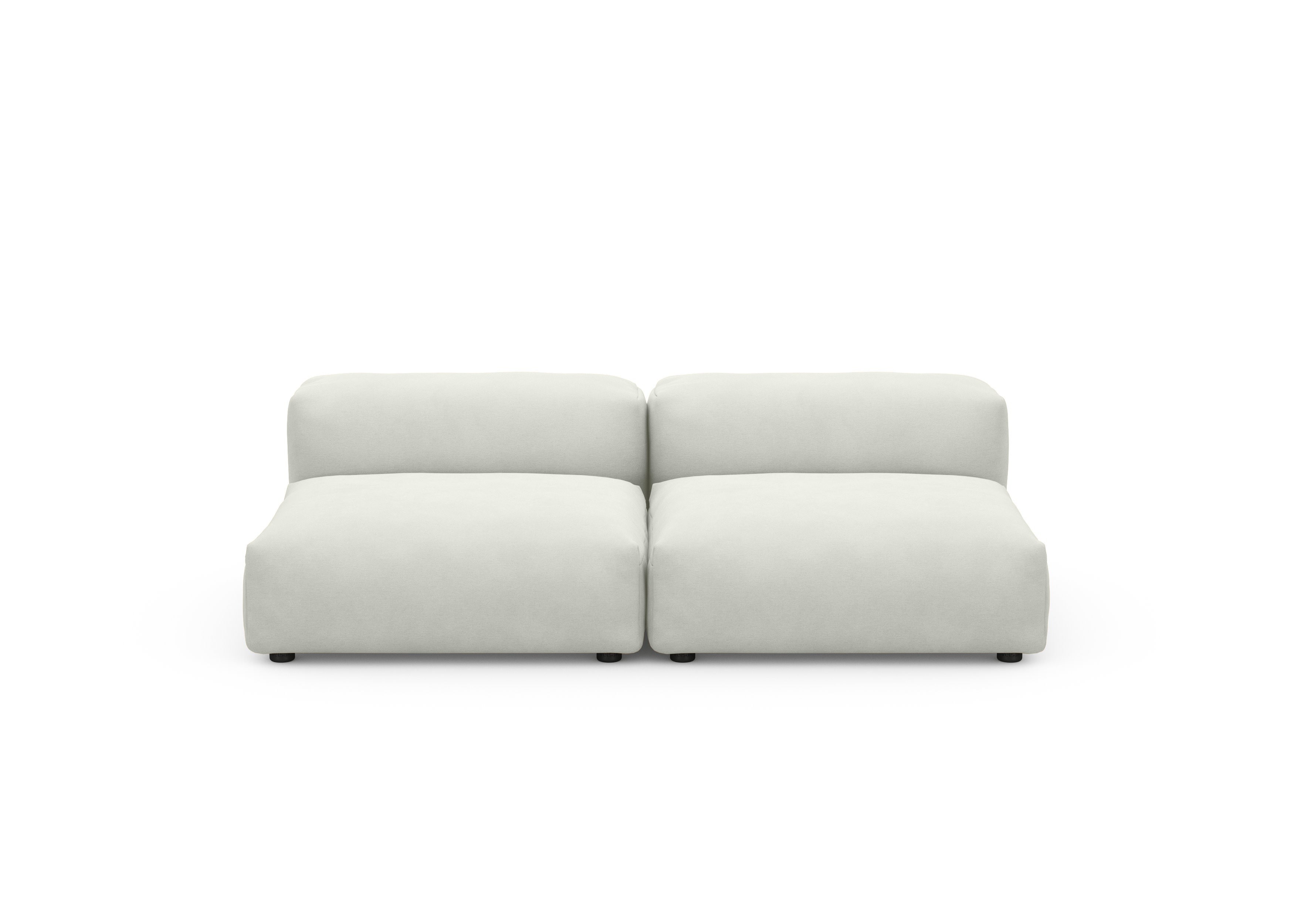 Two Seat Lounge Sofa M Herringbone creme